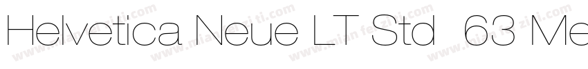 Helvetica Neue LT Std  63 Medium Ex字体转换